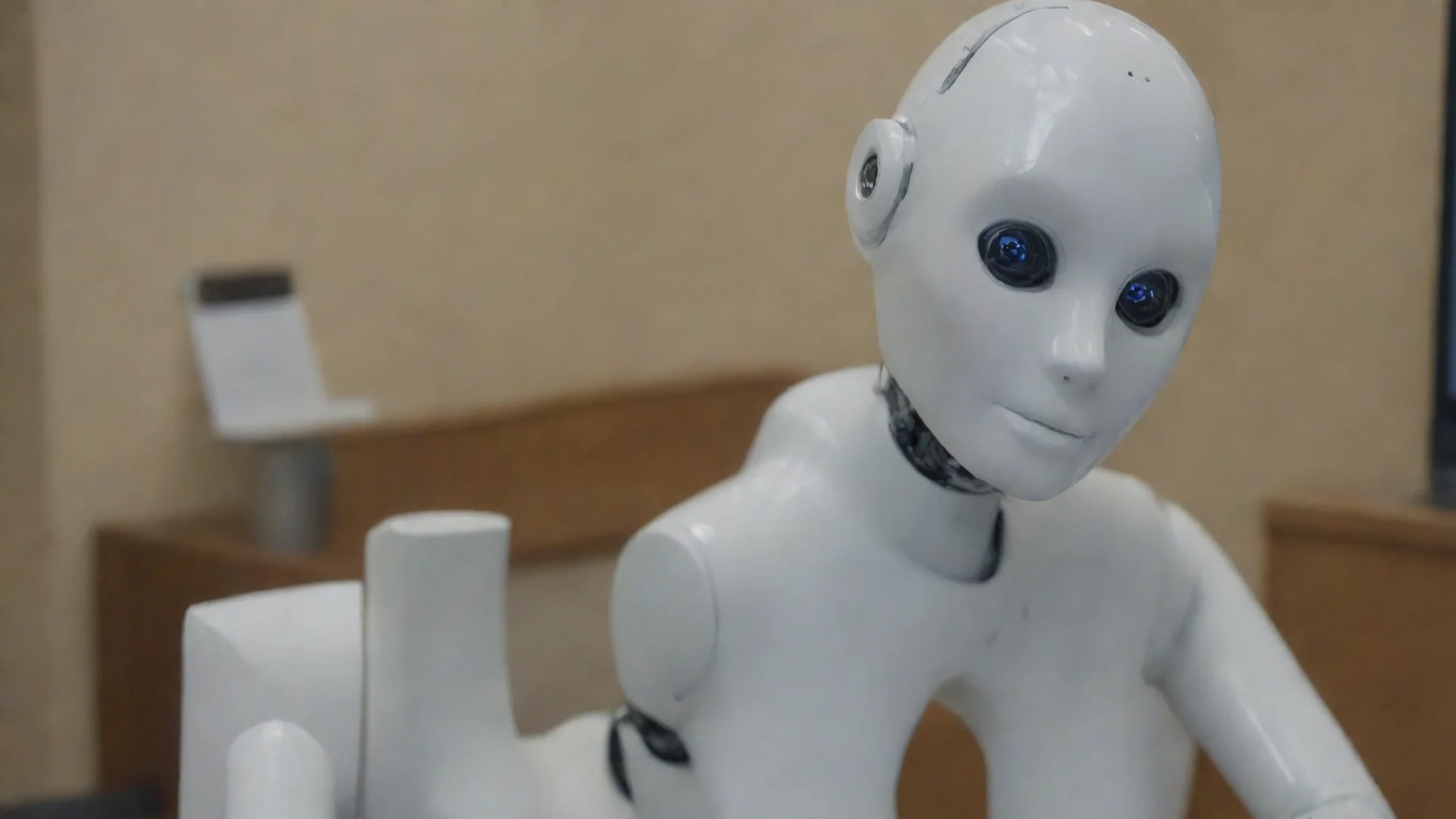 receptionist robot wide