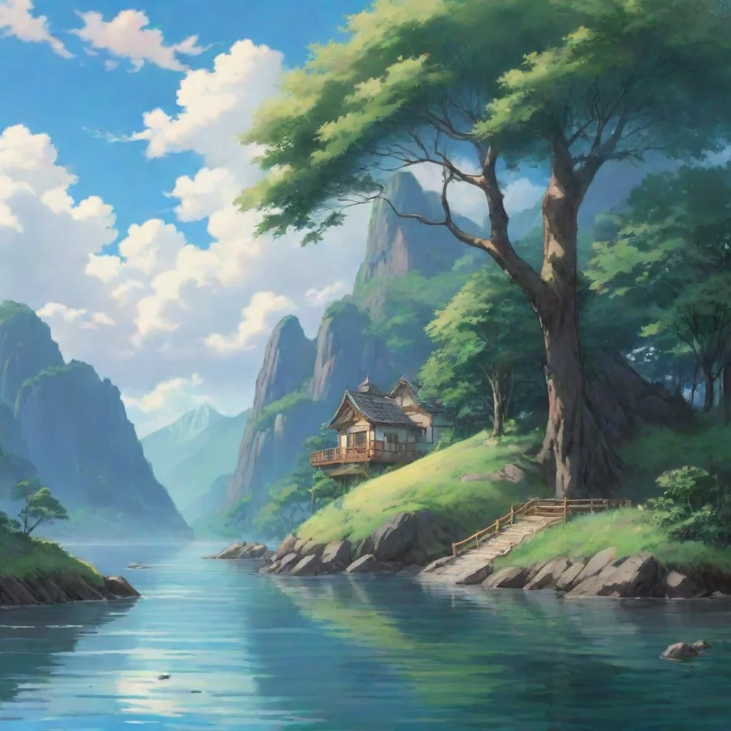 airelaxing calm anime serene ghibli environment