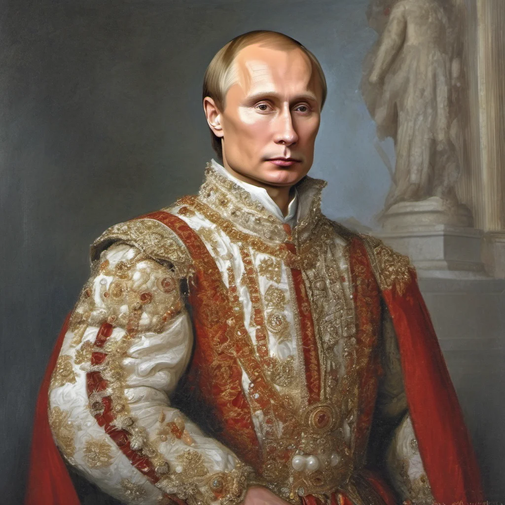 renaissance putin in dress in russia confident engaging wow artstation art 3