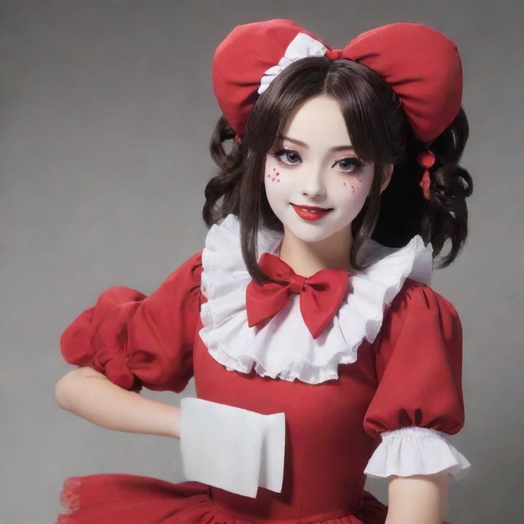 airin tohsaka dressed like a clown