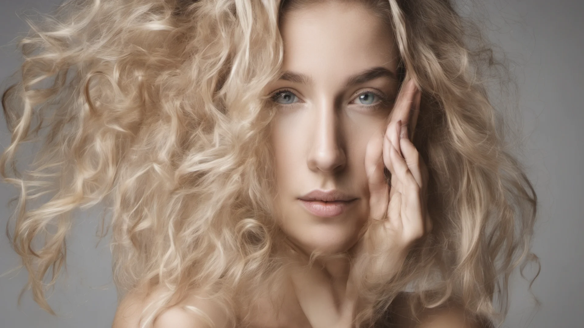 airitratto femminile di una bionda con i capelli al vento amazing awesome portrait 2 wide