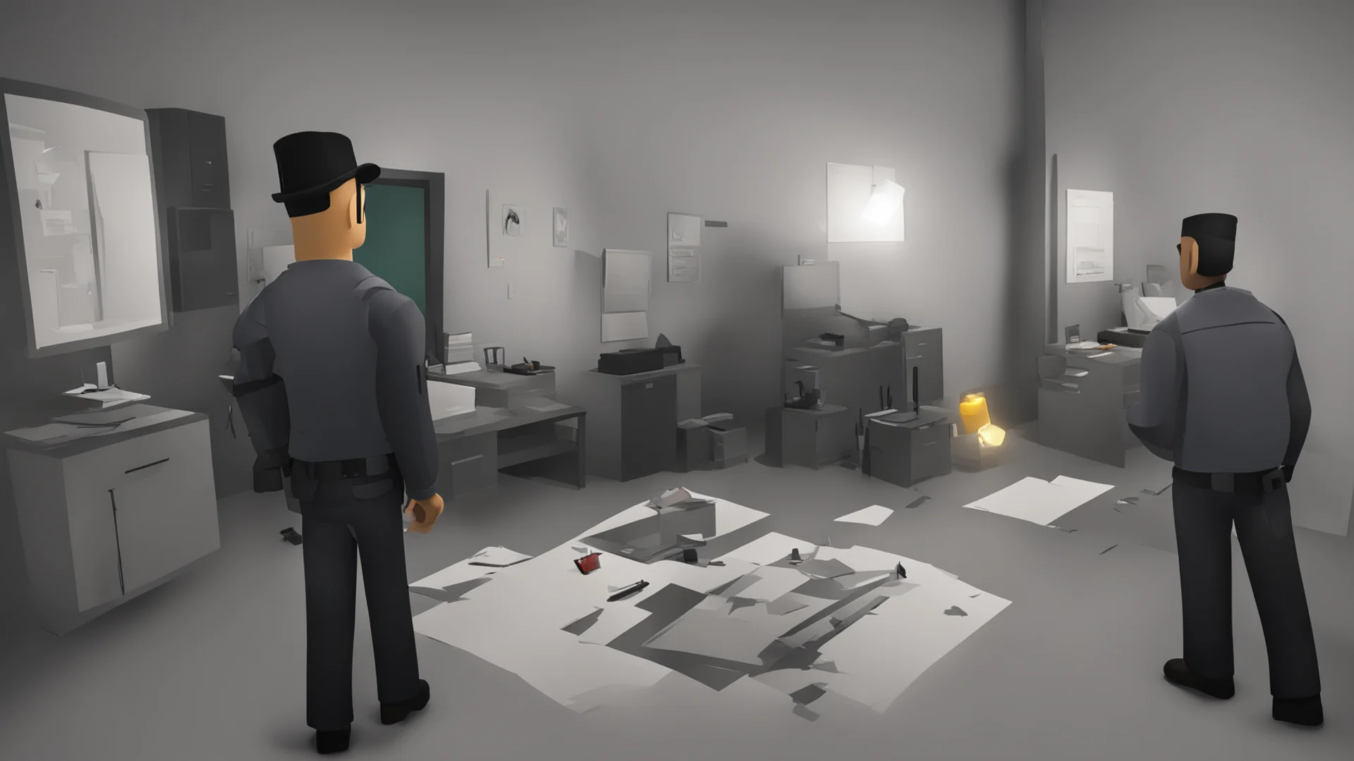airoblox detective investigating a crime scene good looking trending fantastic 1 wide