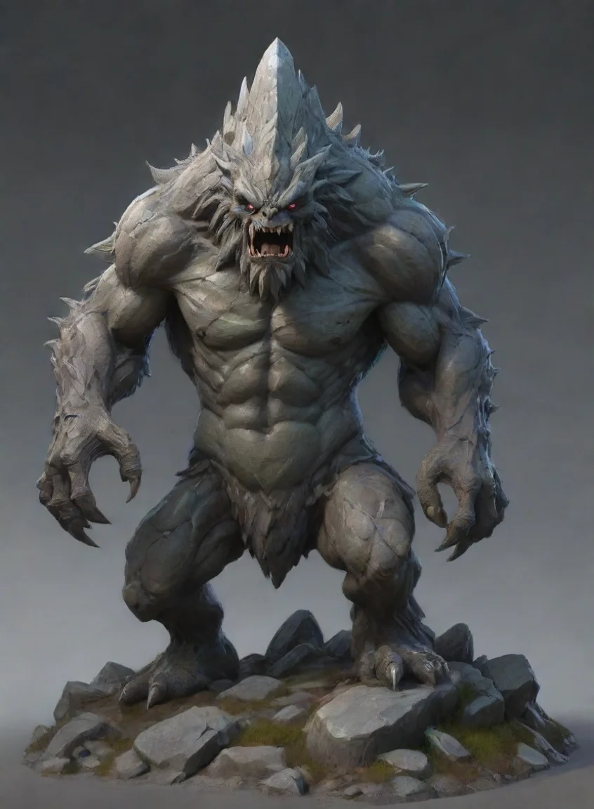 airock stone monster aesthetic artstation detailed wow portrait43