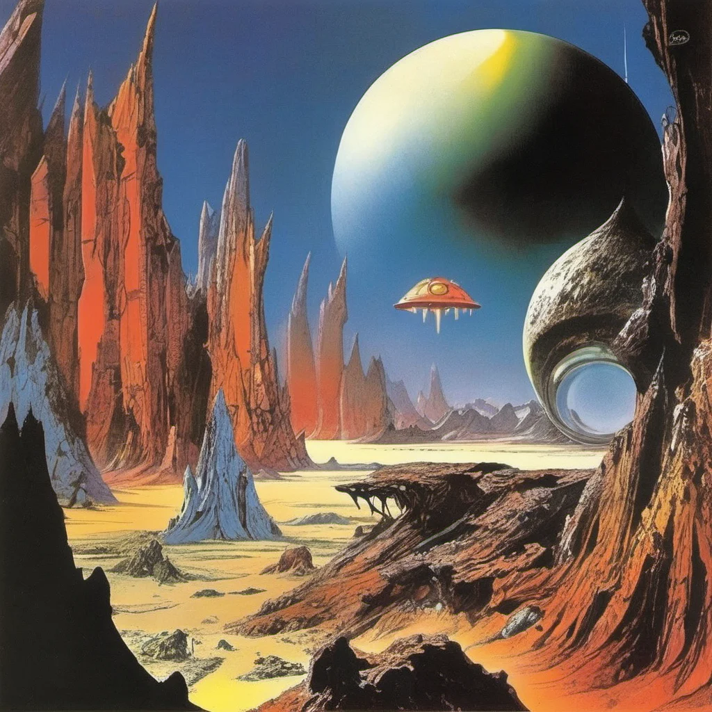 airoger dean space scene like yes album cover