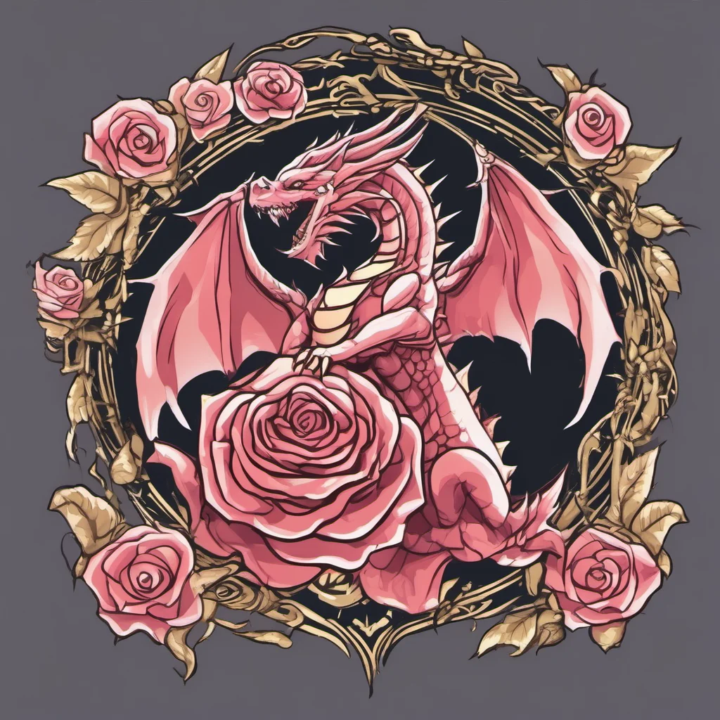 rose dragon emblem amazing awesome portrait 2