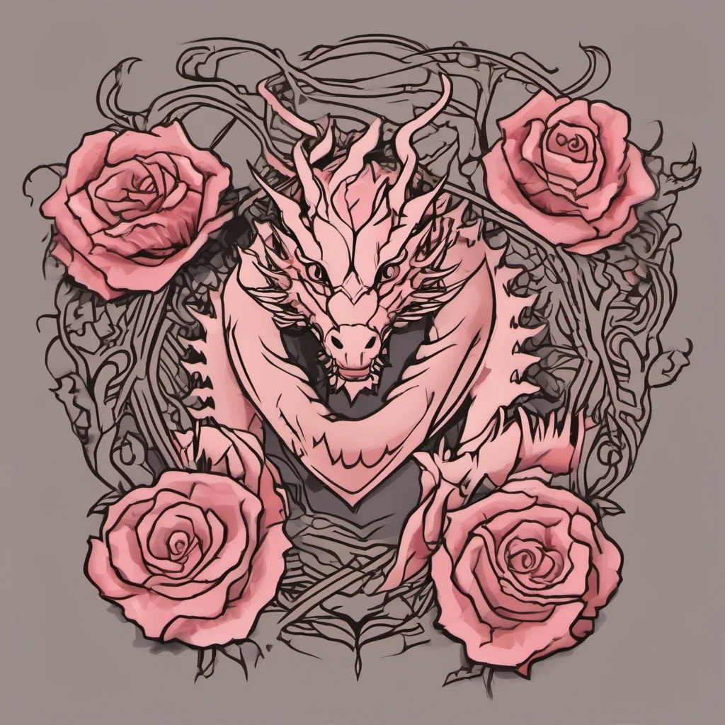 rose dragon emblem good looking trending fantastic 1