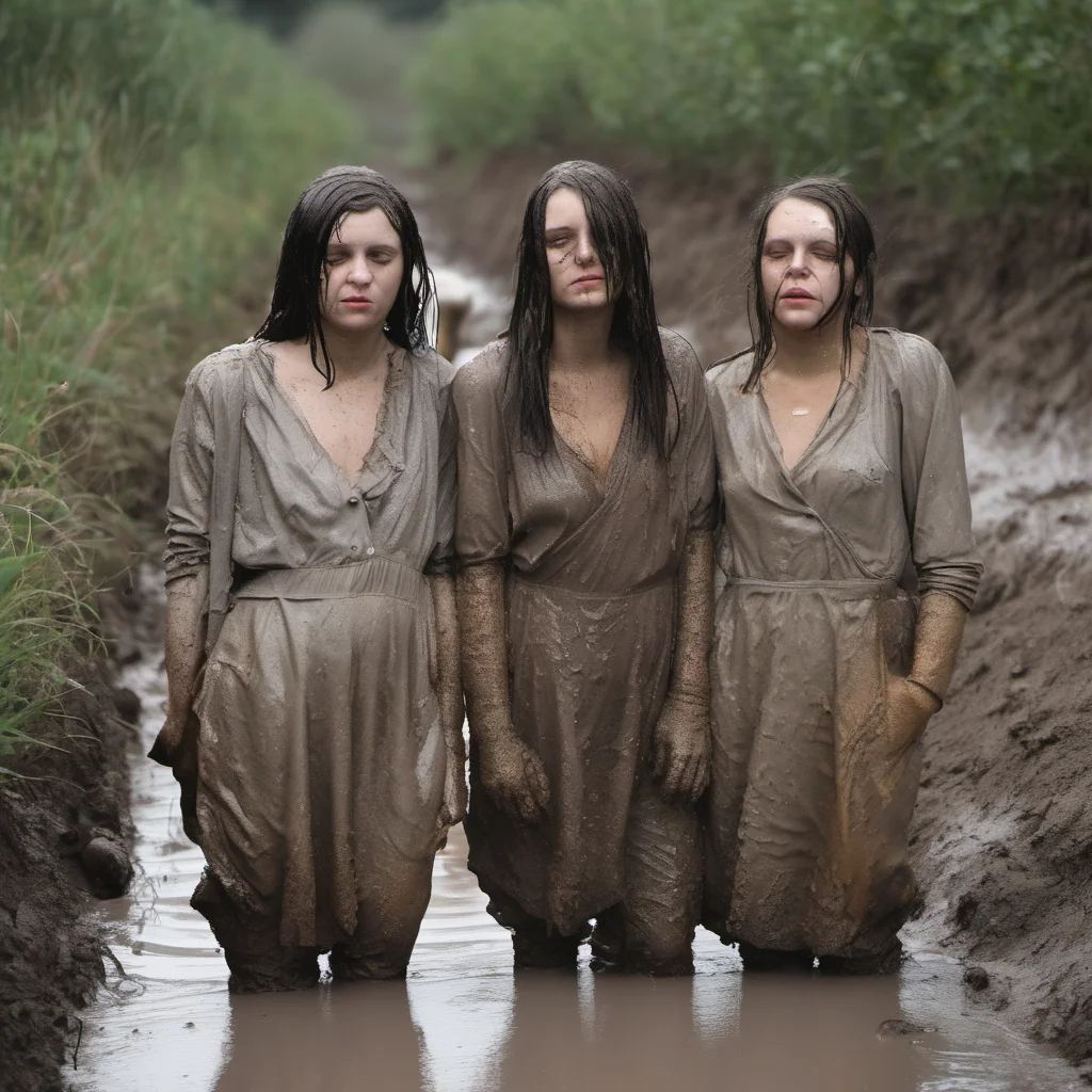 aisad french girls bathing in a muddy ditch good looking trending fantastic 1