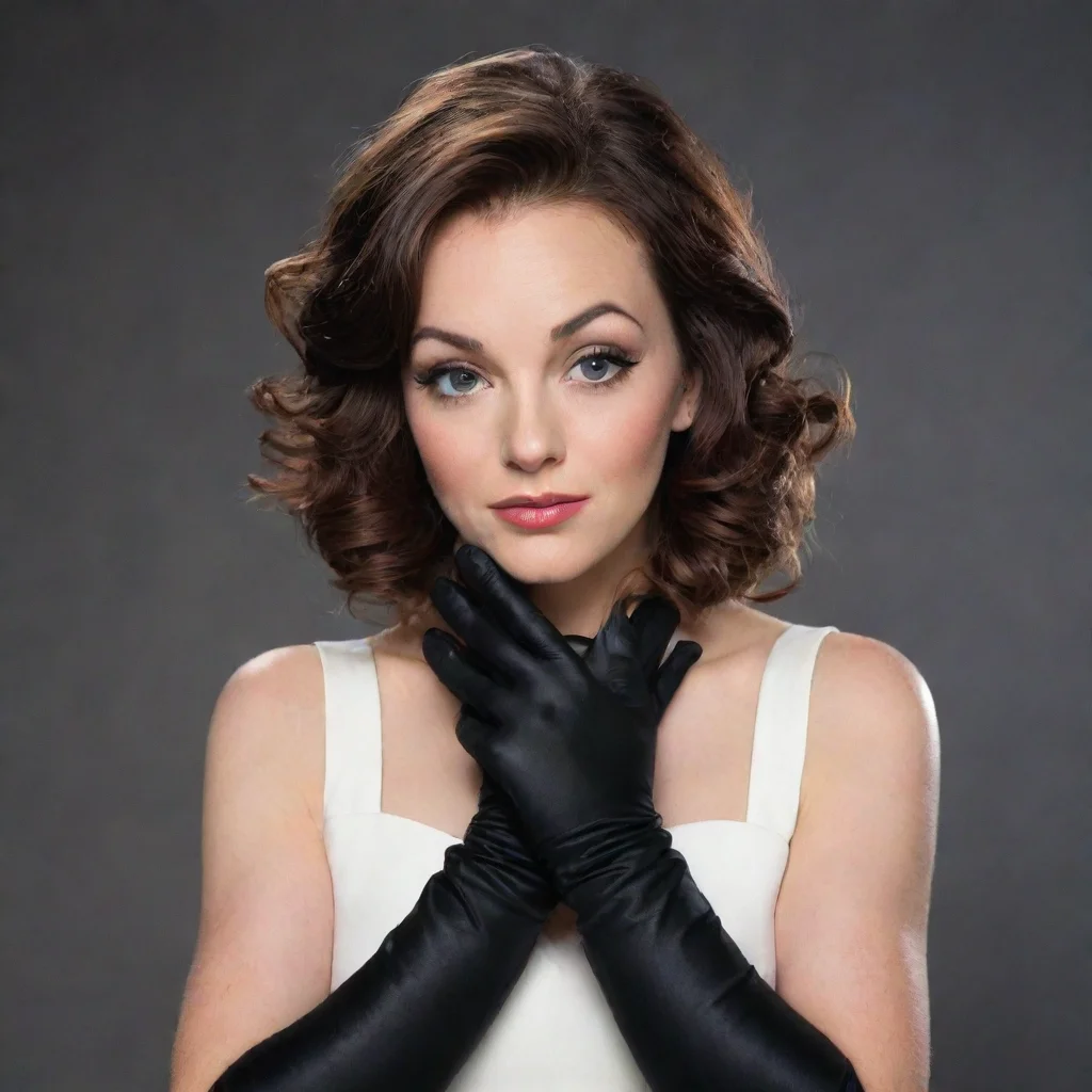 aisarah joy brown actress with black gloves