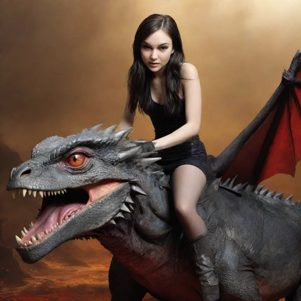 sasha grey riding a dragon