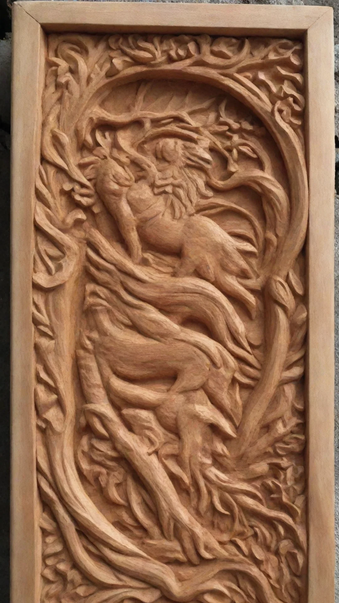satisfying wood carving tall