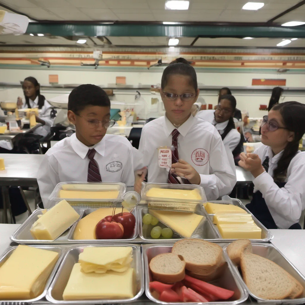 school lunch with government cheese confident engaging wow artstation art 3