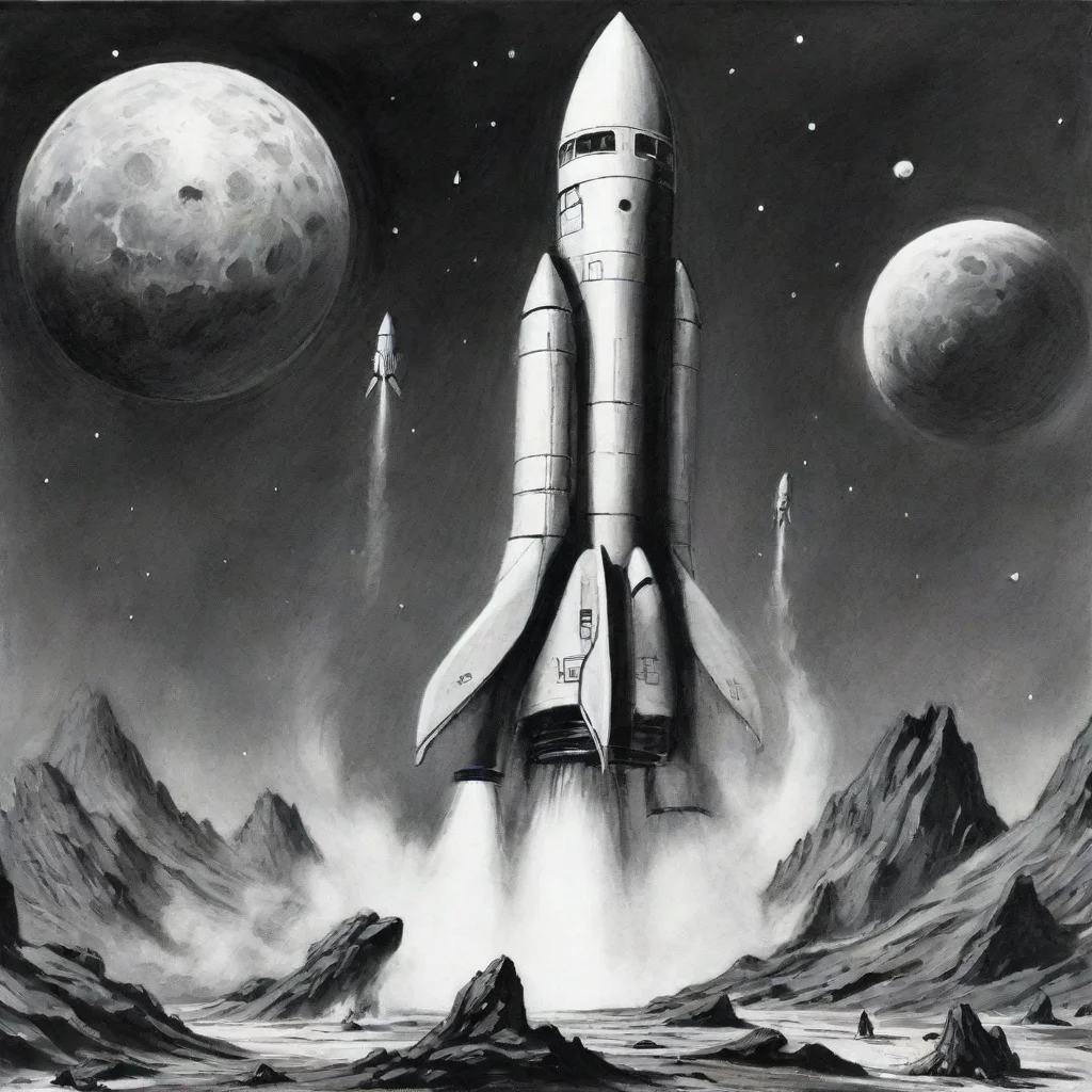 science fiction rockets ink