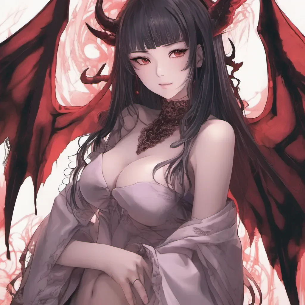 seductive feminine demon anime amazing awesome portrait 2