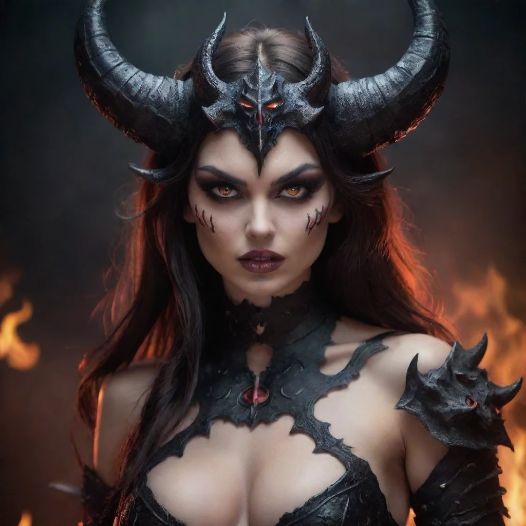 seductive feminine demon evil warrior