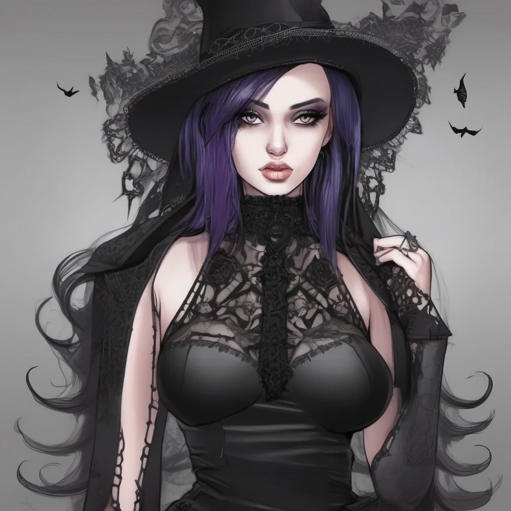 aiseductive goth girlfriend amazing awesome portrait 2