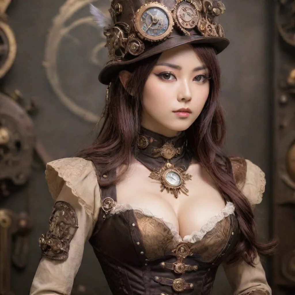aiseductive handsome japanese steampunk feminine sweet god