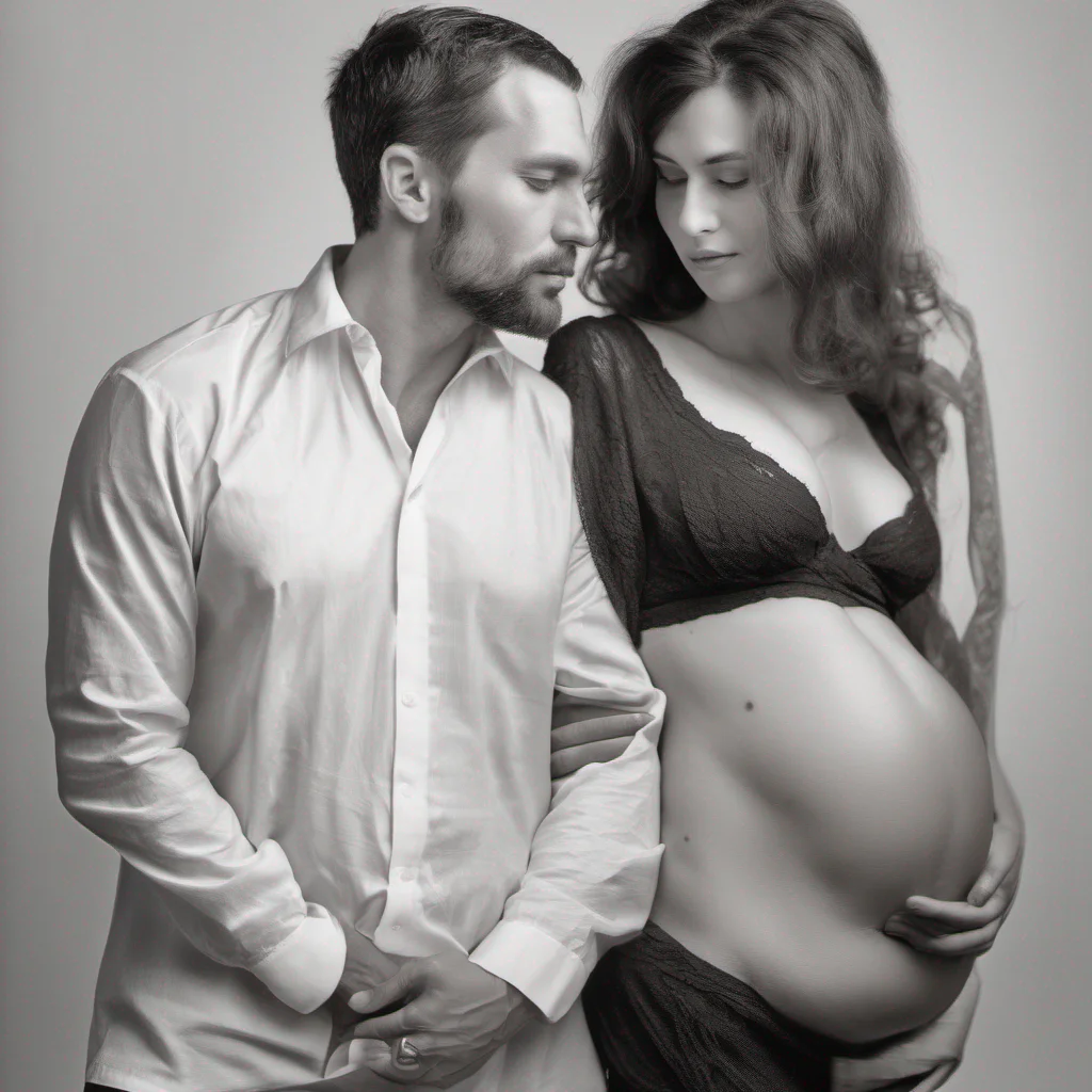 seductive pregnant man