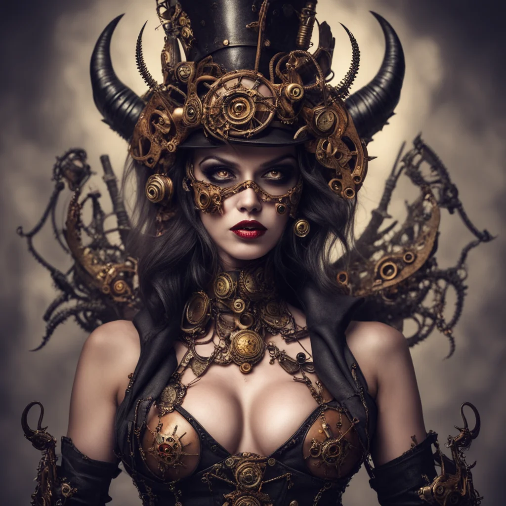 seductive steampunk evil demon