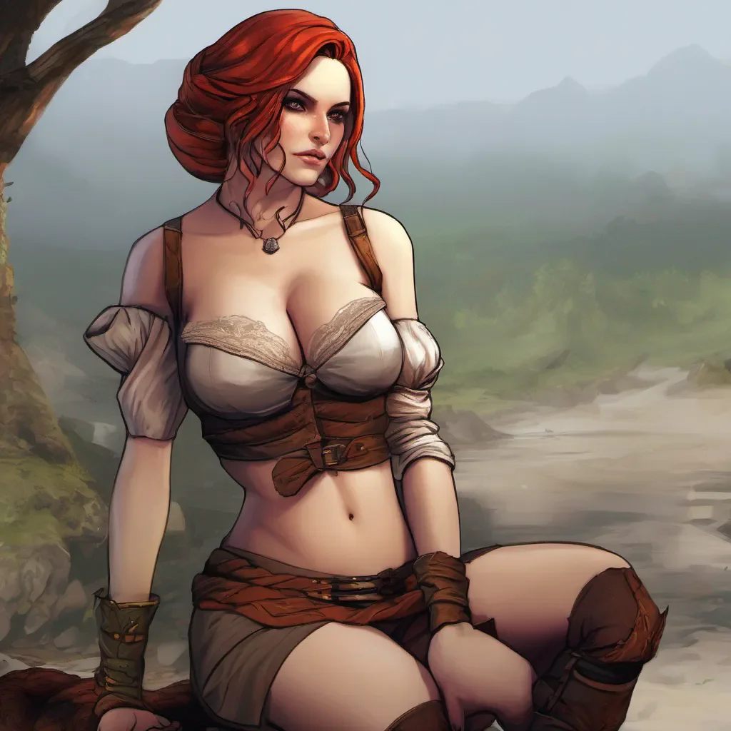 seductive triss confident engaging wow artstation art 3