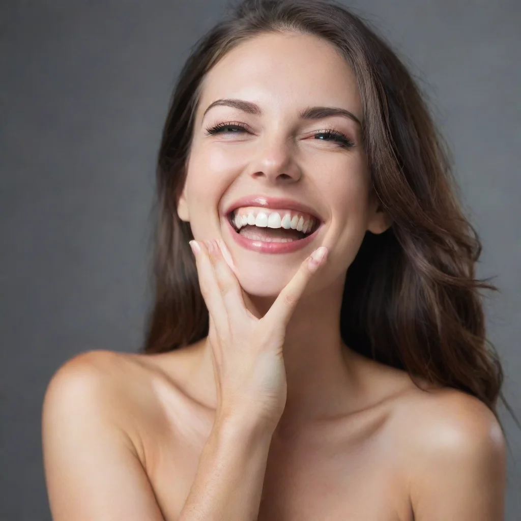 seductive woman laughing