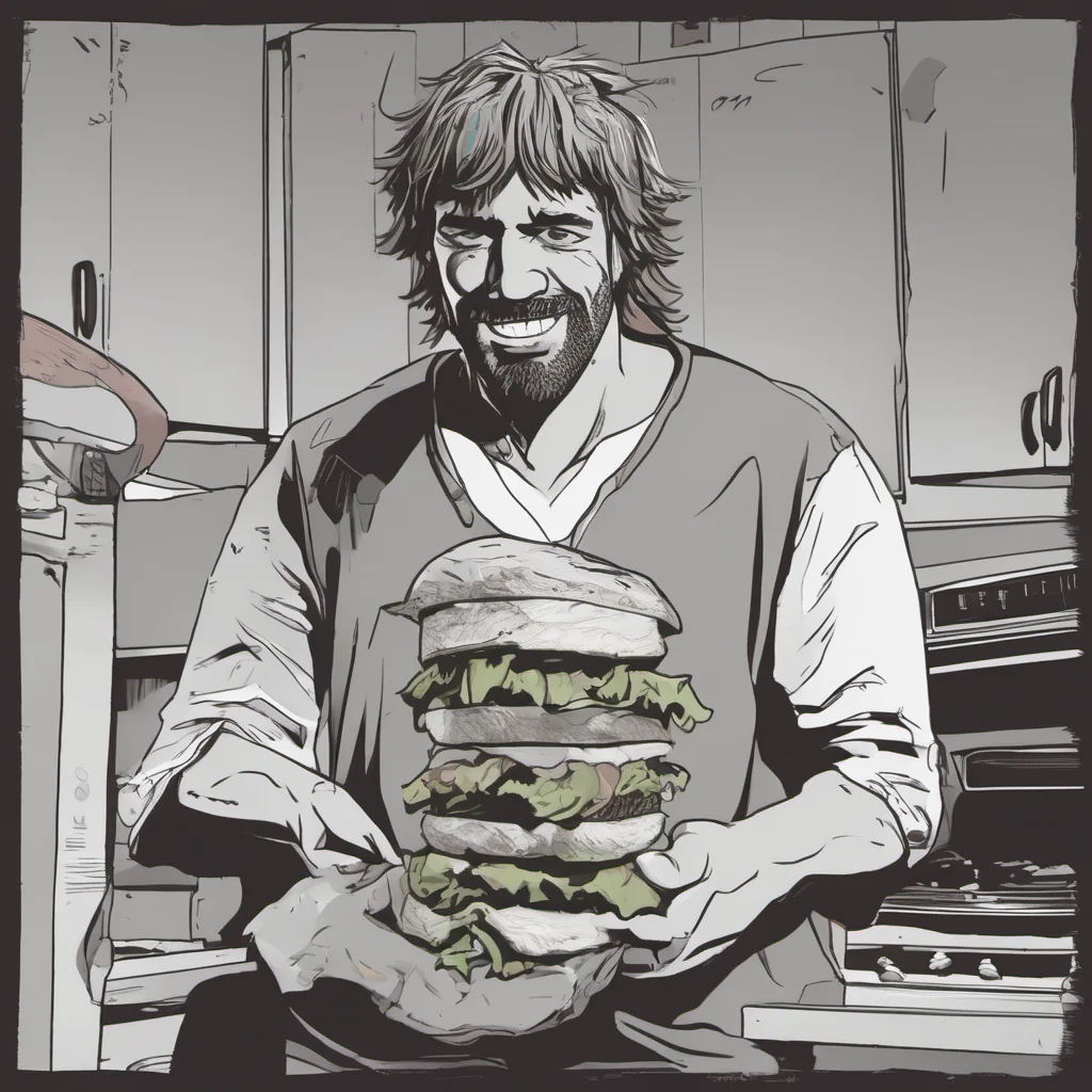 aishaggy holding a sandwich