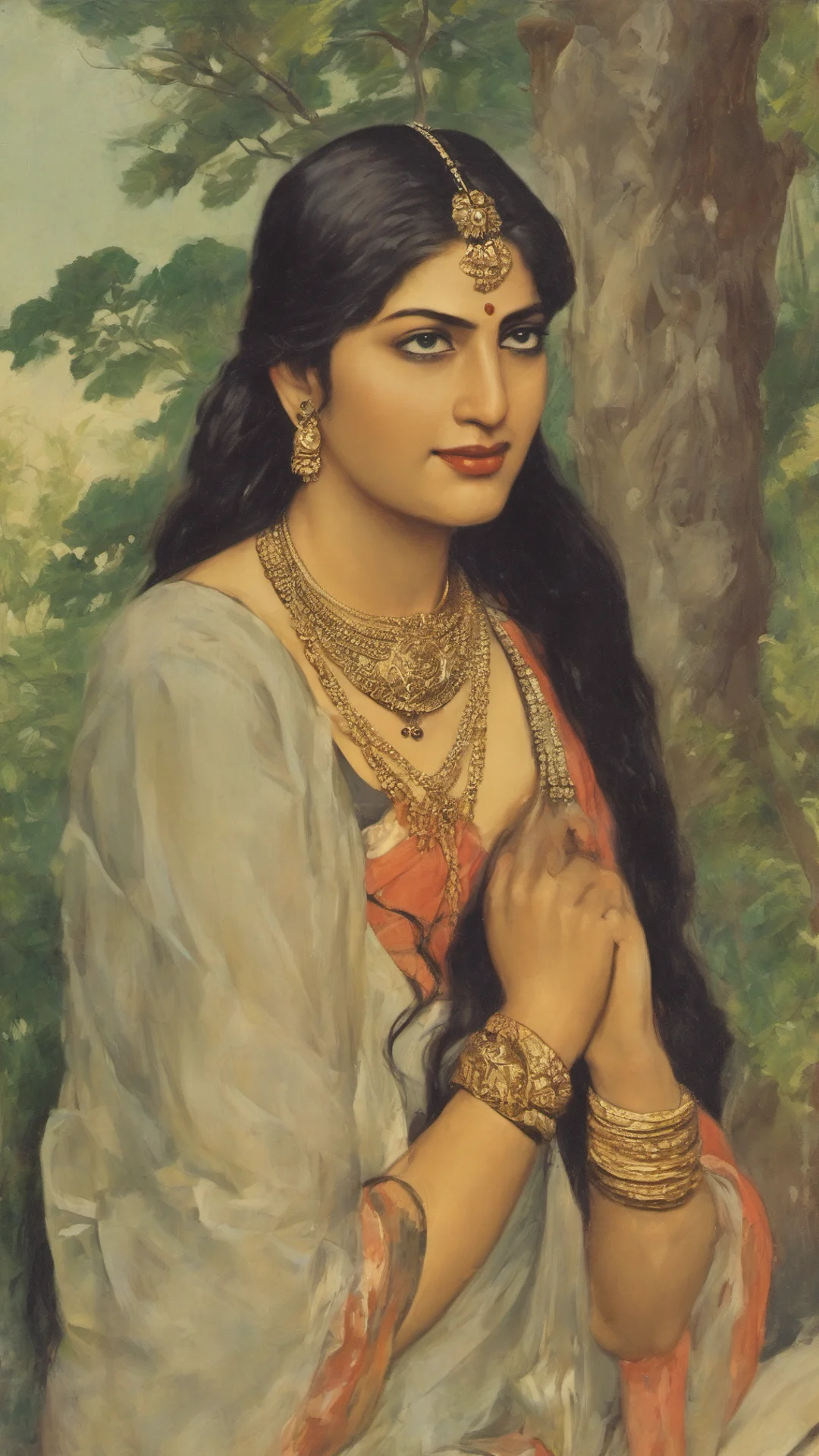 shakuntala confident engaging wow artstation art 3 tall