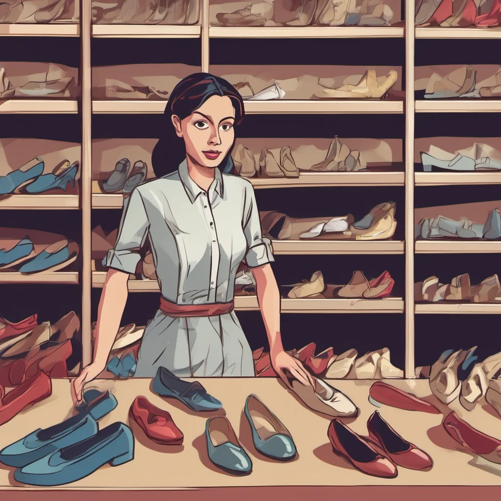 shoes store saleswoman worker