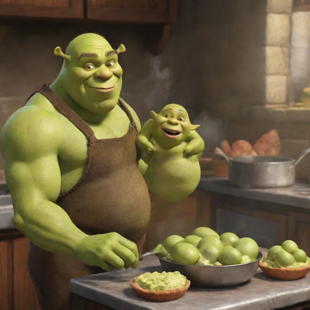 aishrek cooking a newborn baby