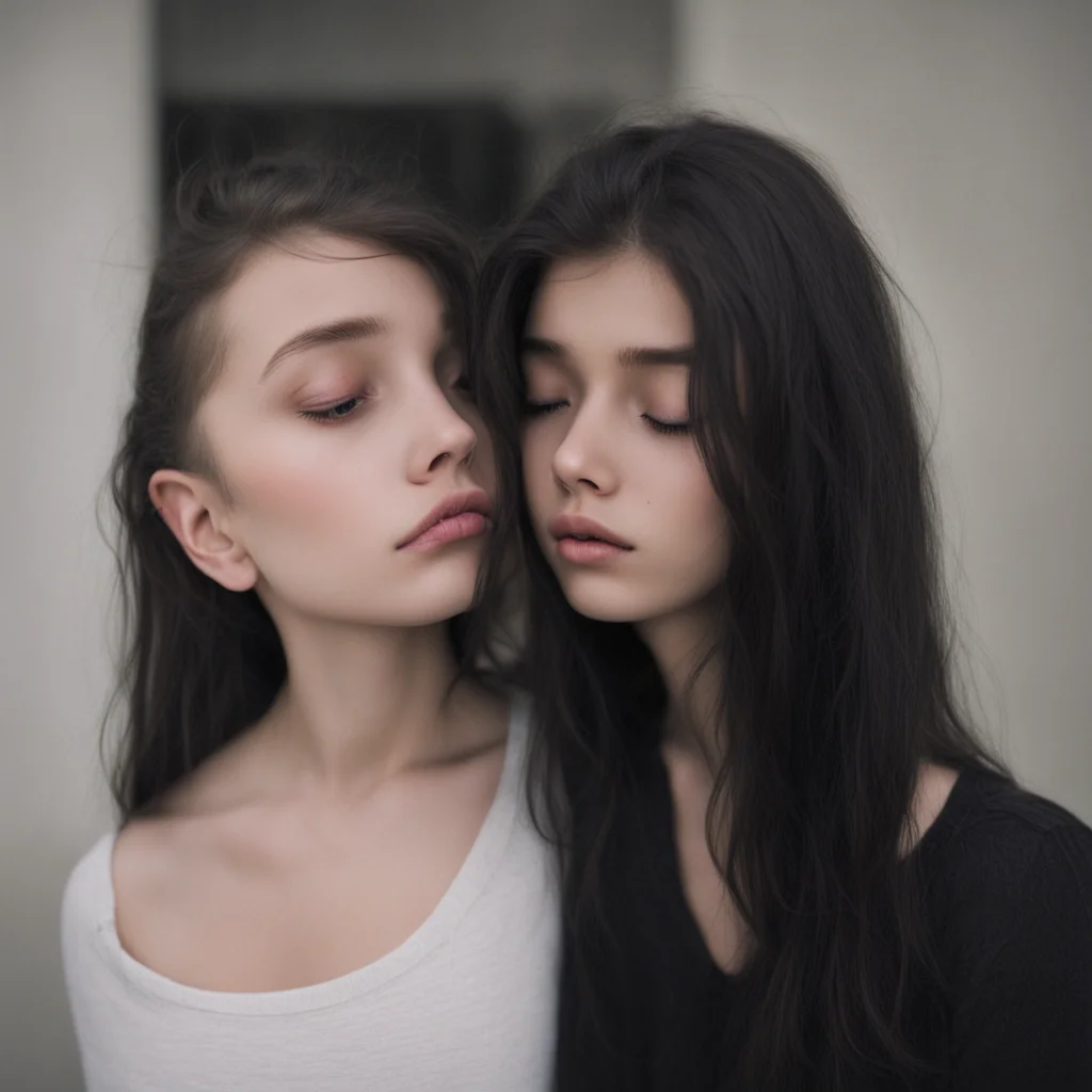 aishy girls  18 yo   almost kissing  uncanny  dark amazing awesome portrait 2