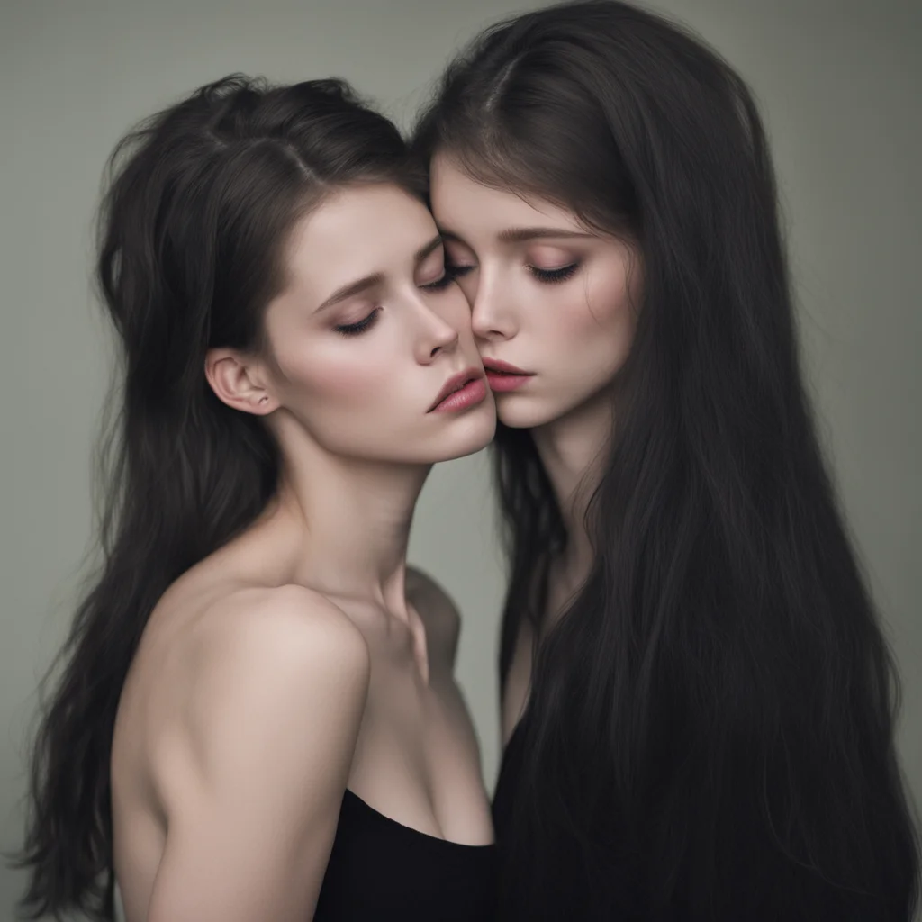 aishy girls  18 yo   almost kissing  uncanny  dark confident engaging wow artstation art 3