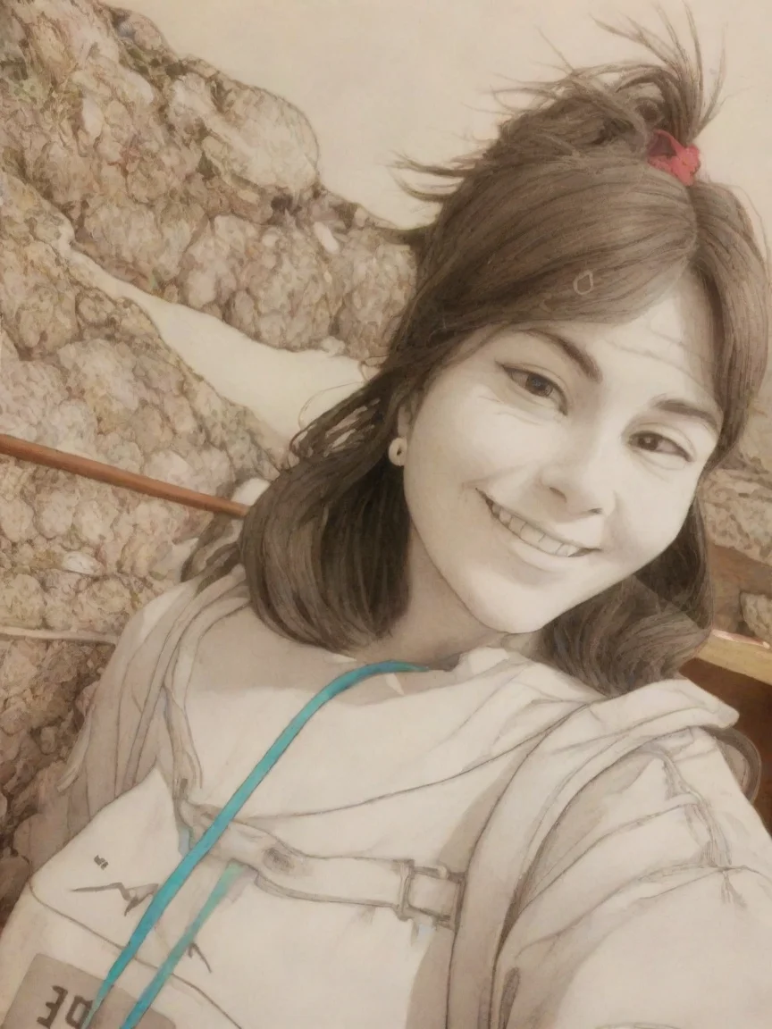 side view of a portrait side view of a head studio ghibli detail outline detail sketch slam art