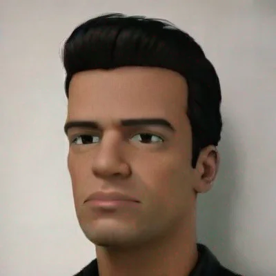 simpsons character male detailed black hair tan skin hd
