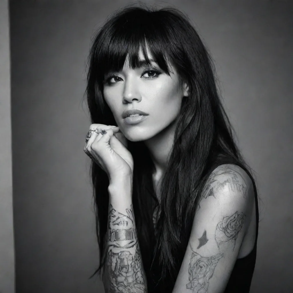 aisinger loreen fine line black and white tattoo 