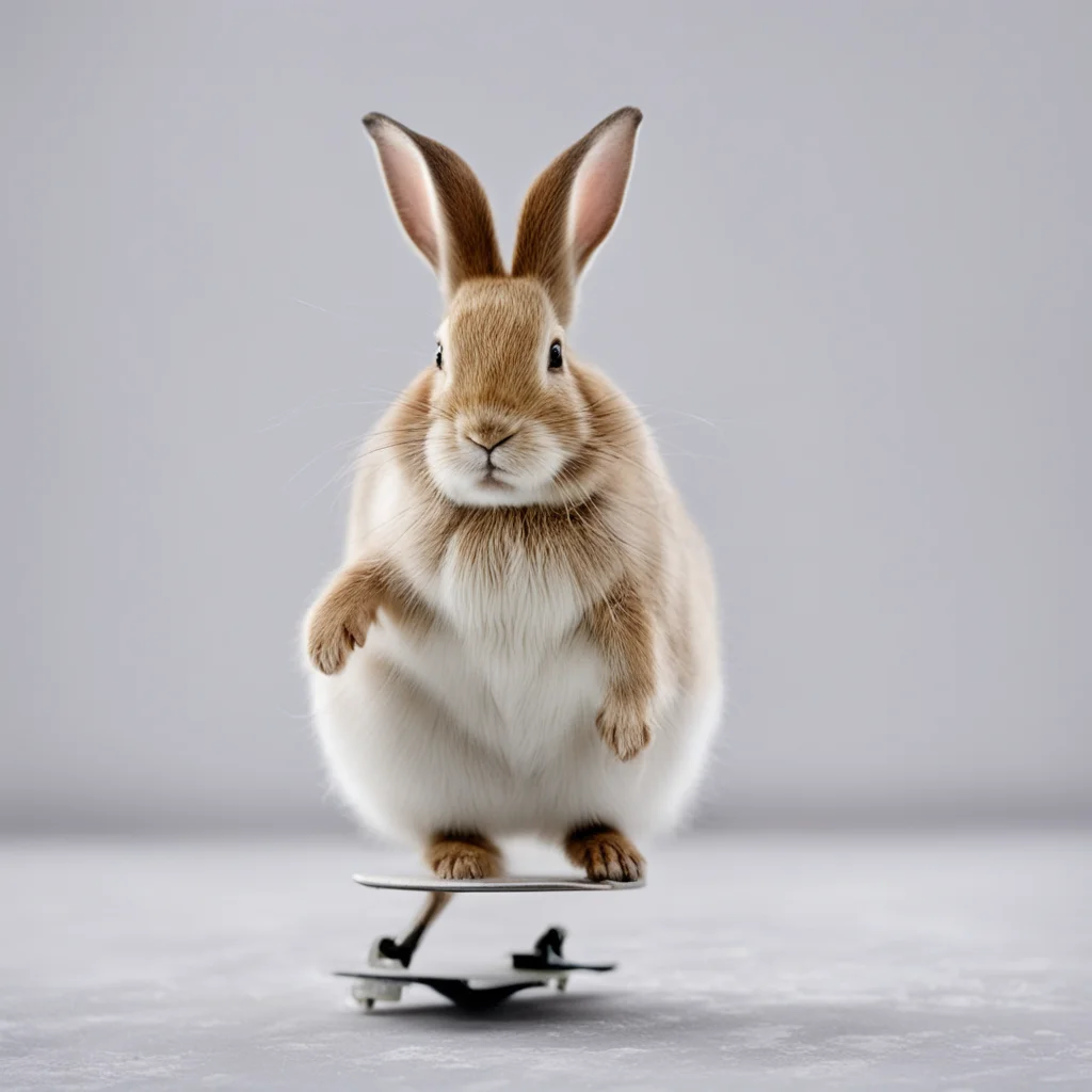 aiskating rabbit amazing awesome portrait 2