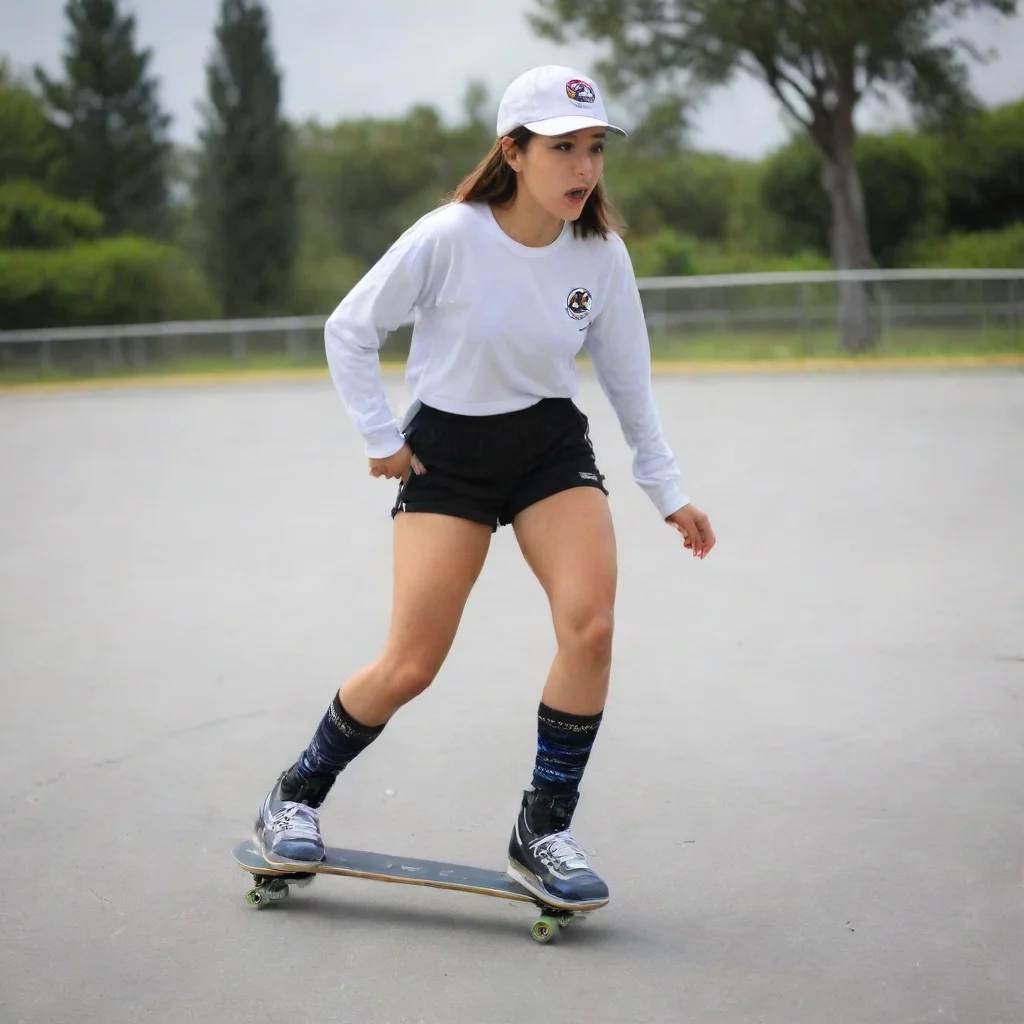 aiskatista usando sporte fino