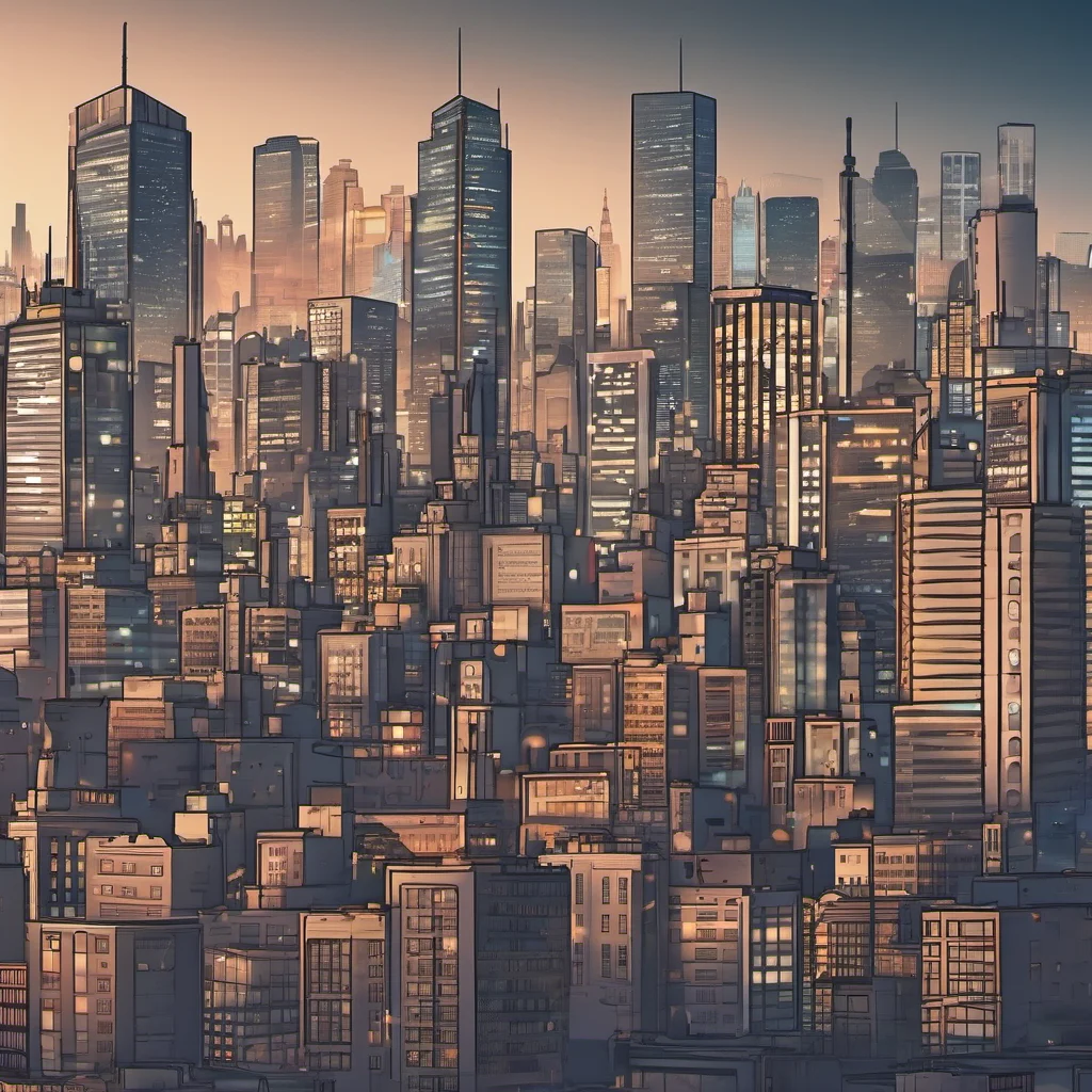 skyline of a big city good looking trending fantastic 1