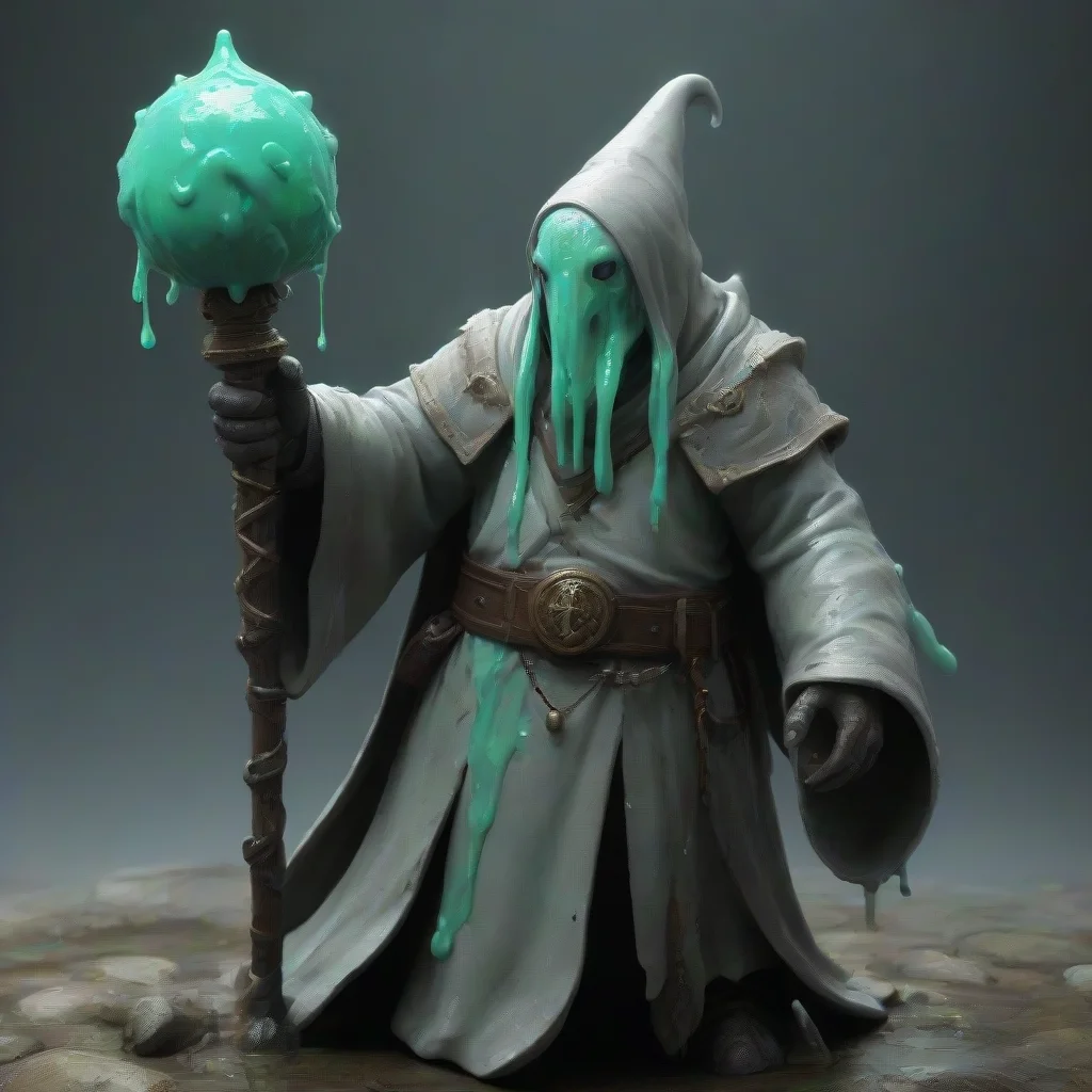 aislime cleric with a mace