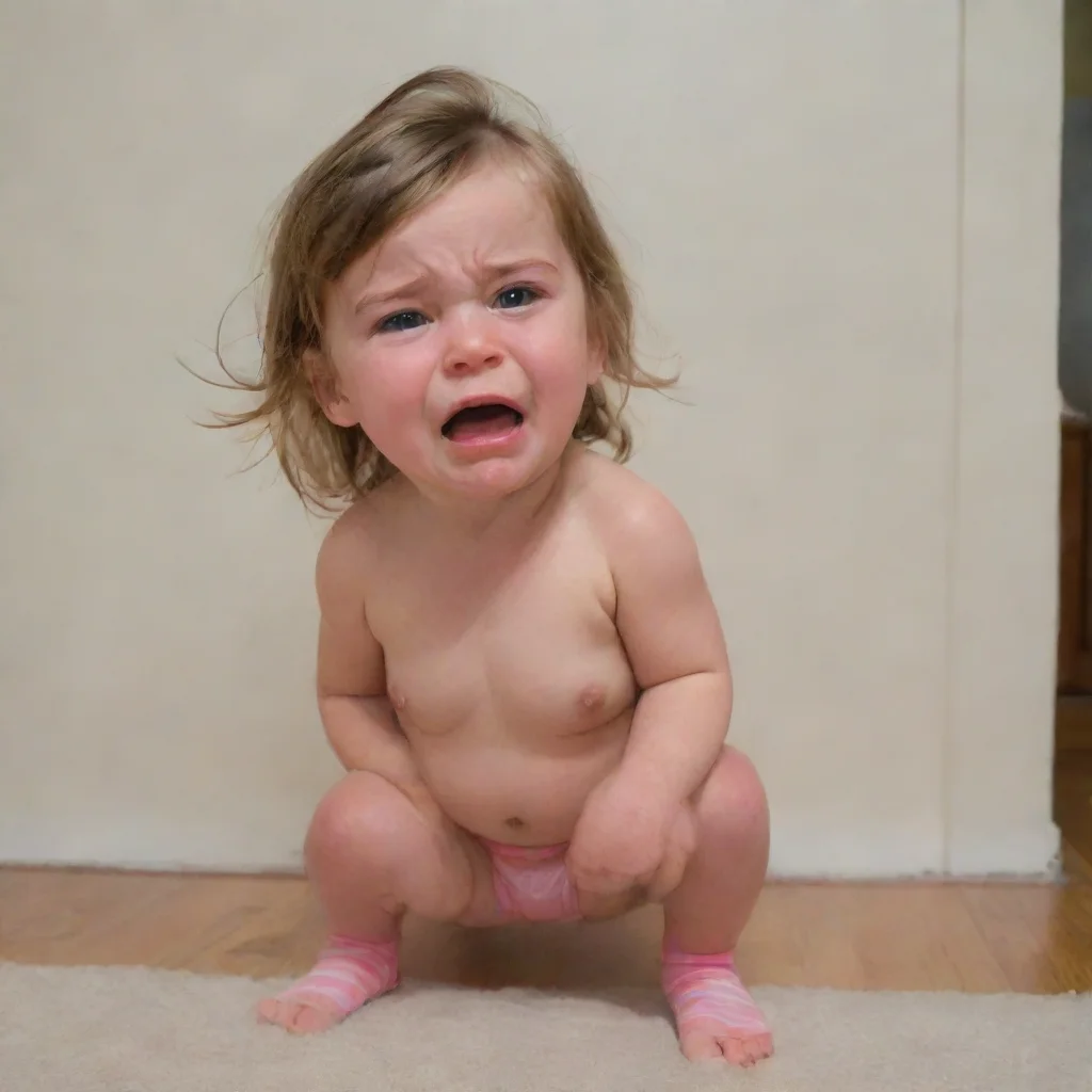 aismall girl crying getting front atomic wedgie