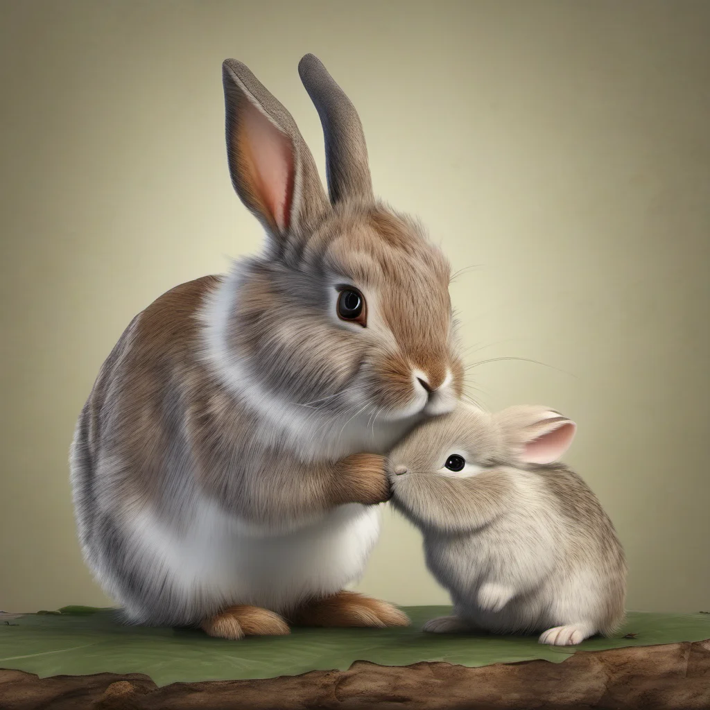 aismall rabbit with a big mouse or bird   realistic good looking trending fantastic 1