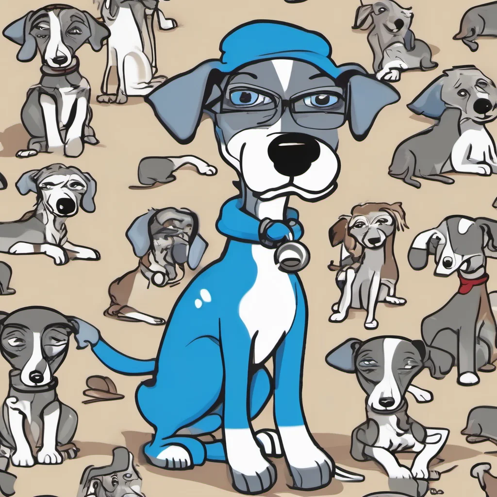 smurf whippet cartoon amazing awesome portrait 2