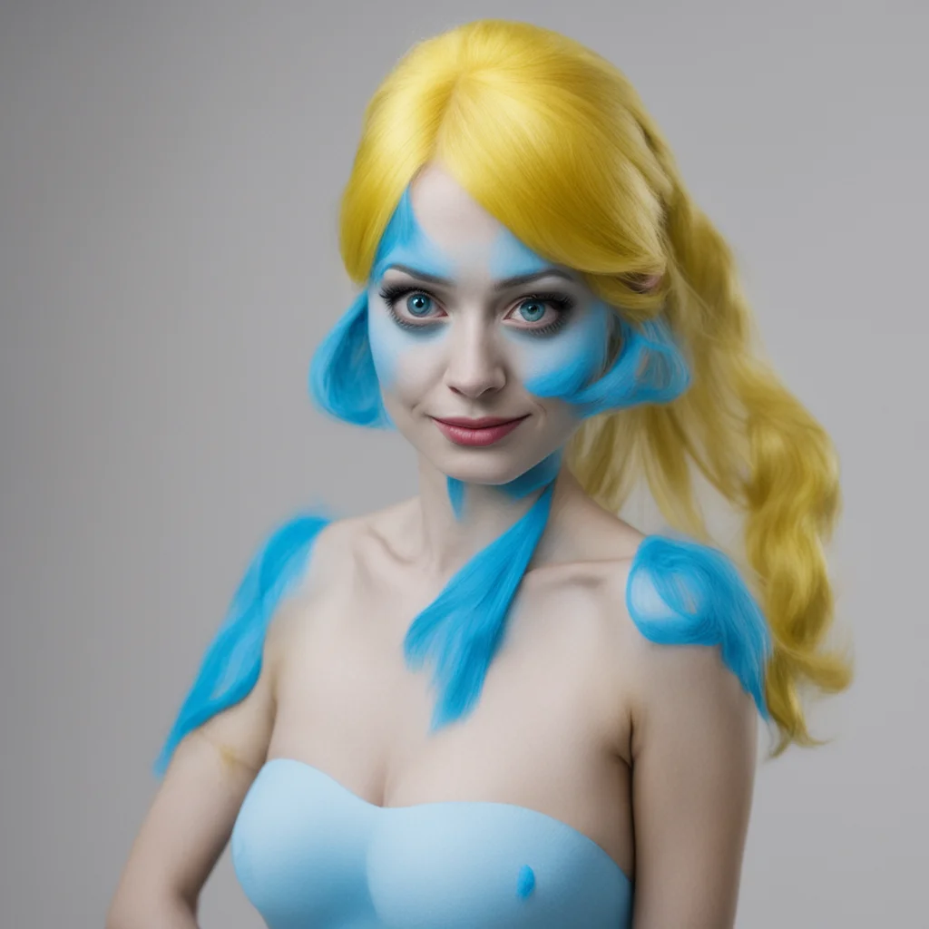 smurfette confident engaging wow artstation art 3