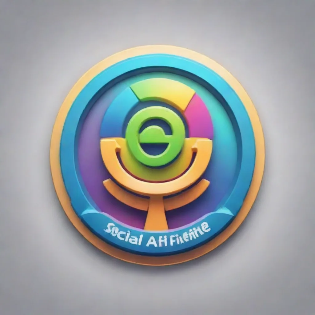aisocial affiliate marketing logo bright artstation happy