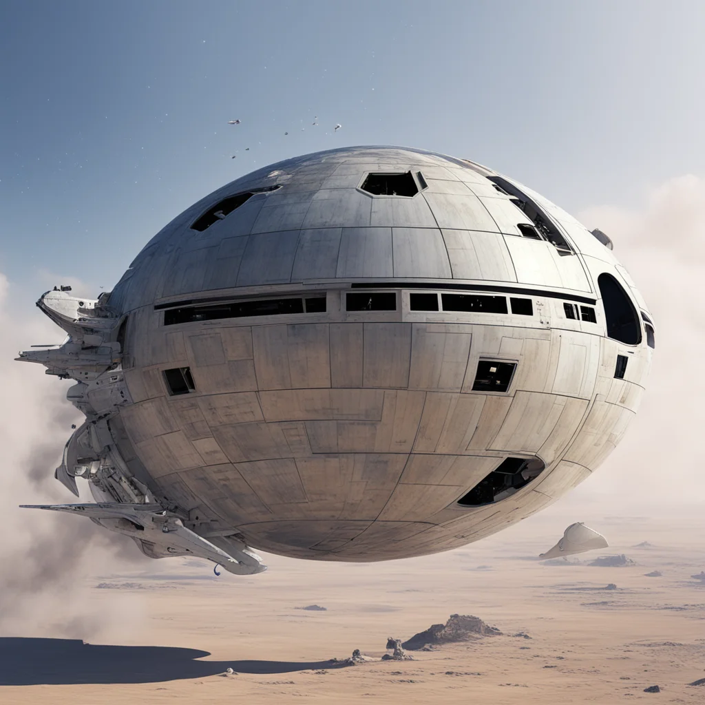 sphere shaped space ship  star wars  amazing awesome portrait 2