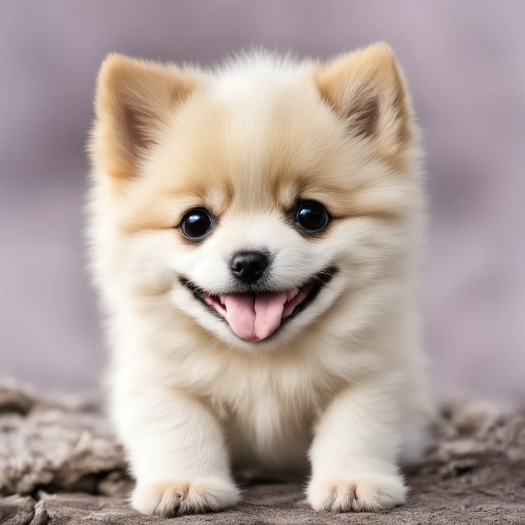 spitz puppy with a smile confident engaging wow artstation art 3
