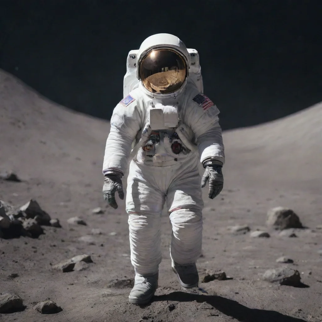aistanding tall astronaut 