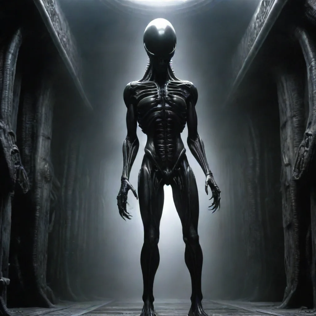 aistanding tall giger alien 