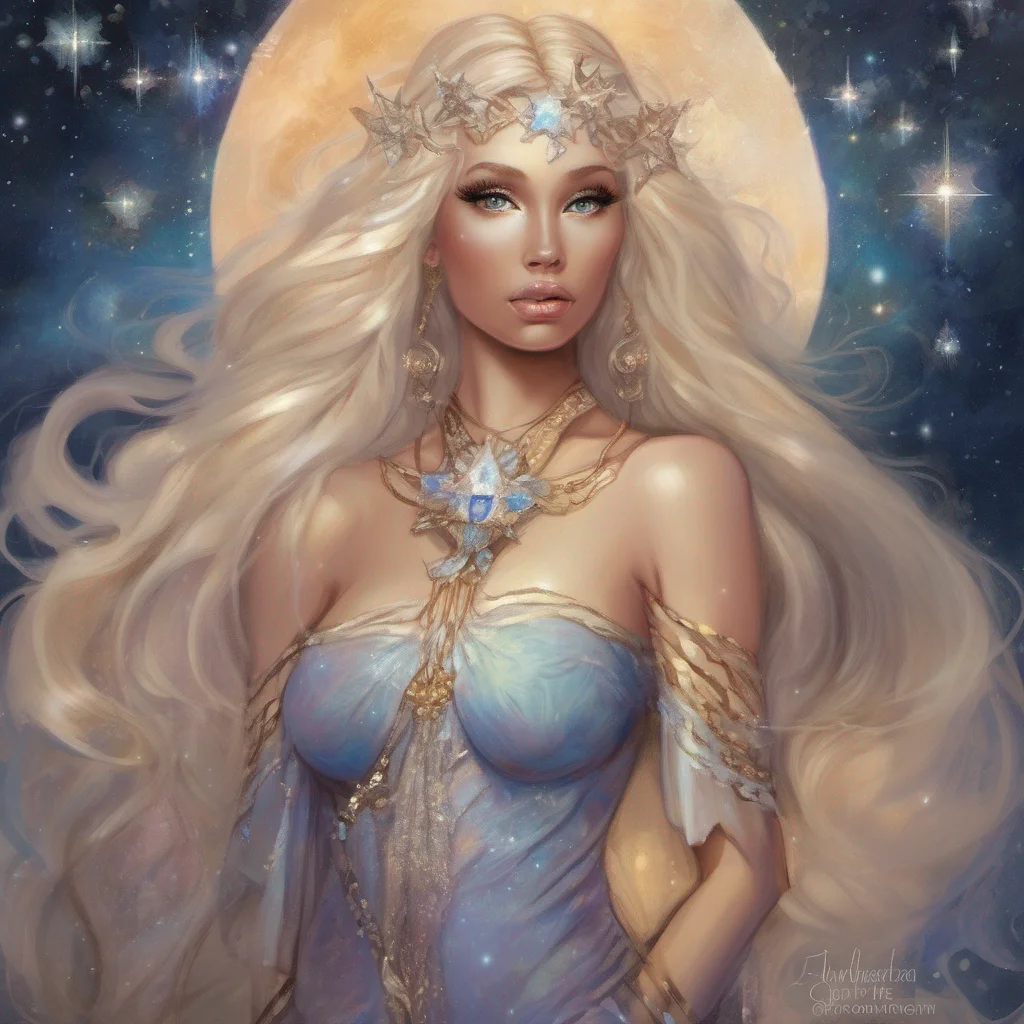 star goddess blonde fantasy art night opal amazing awesome portrait 2