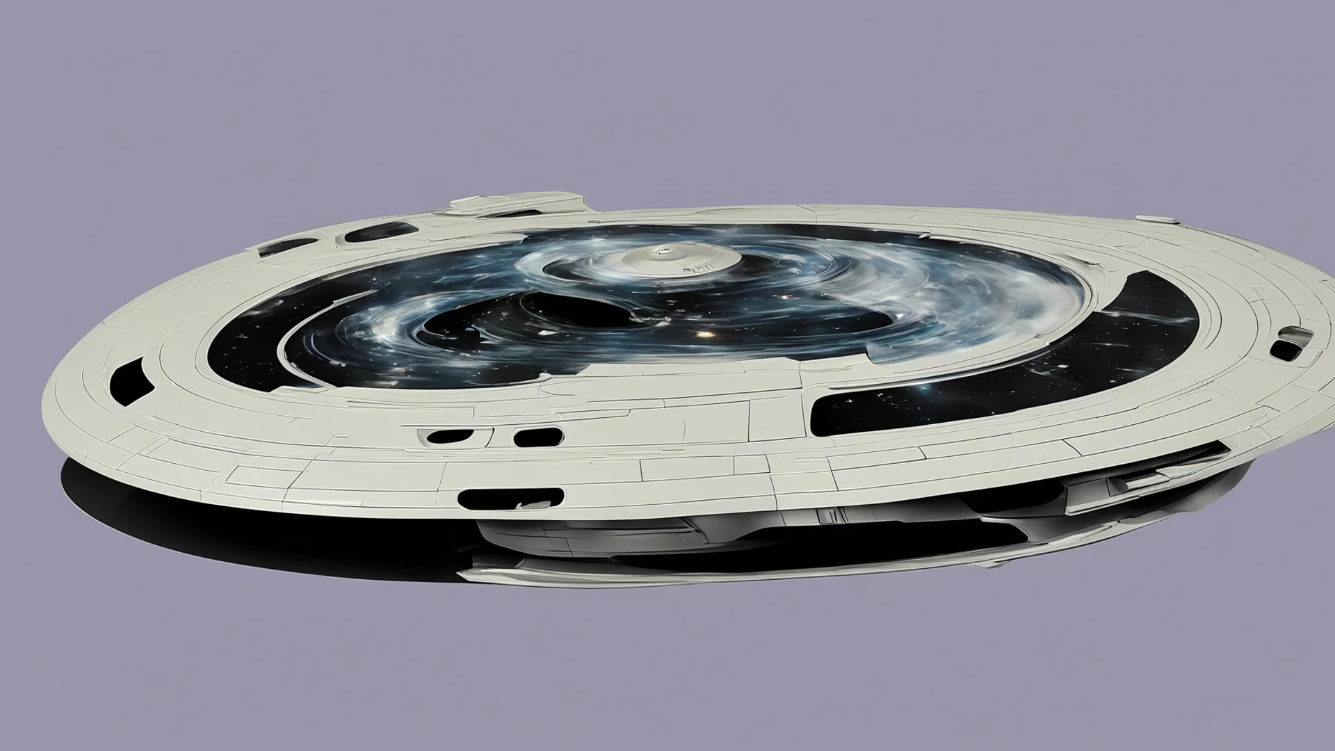 star trek space ship galazy saucer only with warp nacelle confident engaging wow artstation art 3 wide