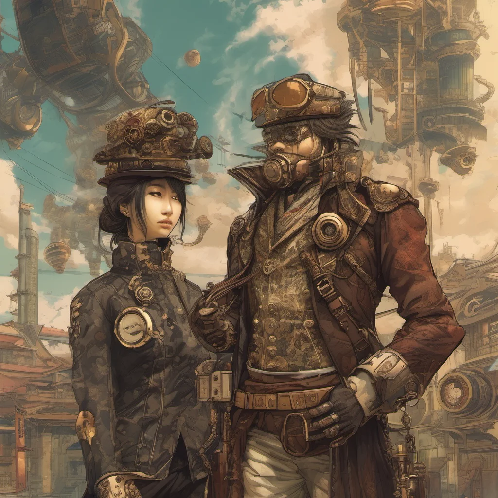 aisteampunk japanese digital art comic book futuristic epic  amazing awesome portrait 2