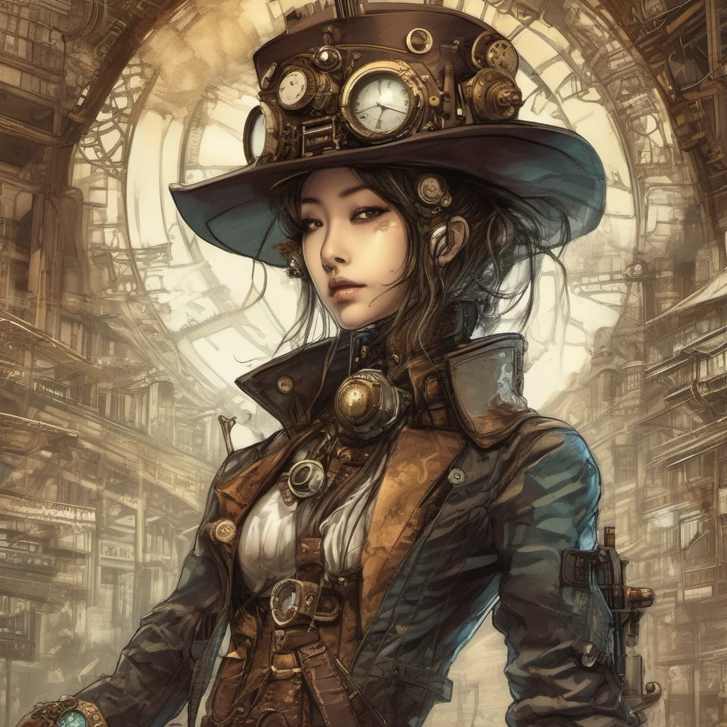 aisteampunk japanese digital art comic book futuristic epic  good looking trending fantastic 1